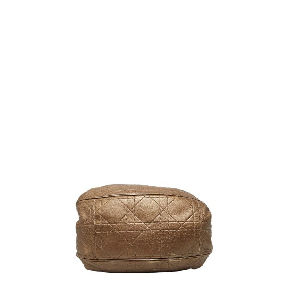 CHRISTIAN DIOR Gold Leather Shoulder Bag - Picture 3 of 10